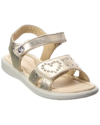 Naturino Saphia Leather Sandal In Animal Print