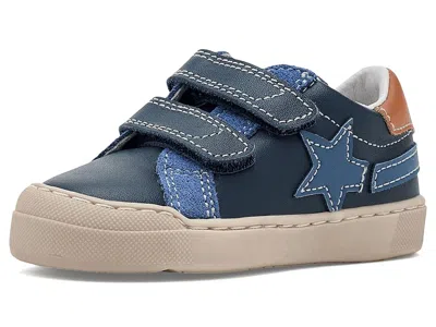 Naturino Singery Low Vl (toddler/little Kid) Boys Shoes Navy : Eu 32 (us 1.5 Little Kid) M, Canvas/suede In Blue