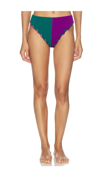 Nau Bikinis Contour Colorblock Bikini Bottom In Multi