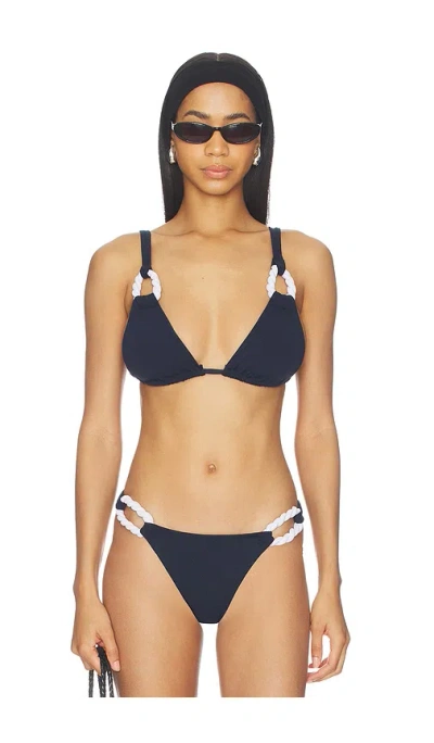 Nau Bikinis Rope Contrast Bikini Top In Multi
