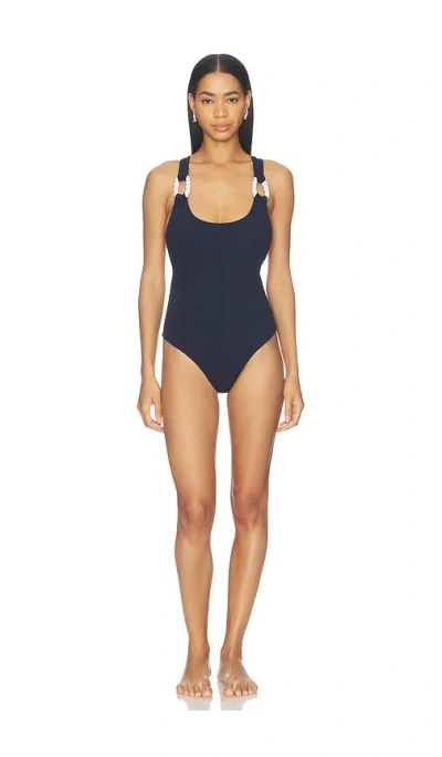 Nau Bikinis Rope Contrast One Piece In Black