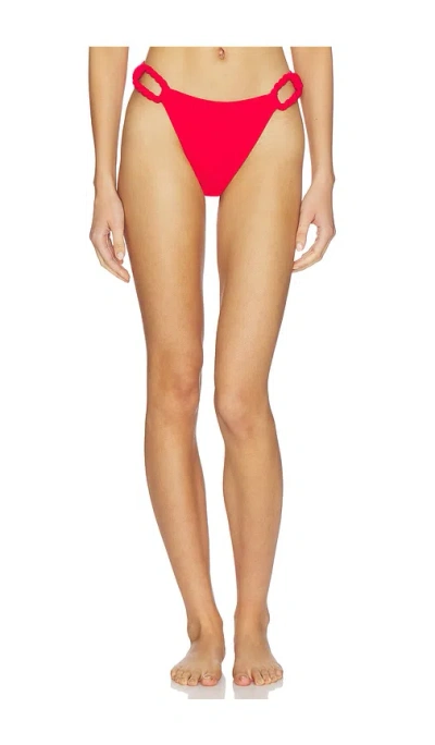 Nau Bikinis Rope Link Bikini Bottom In Red