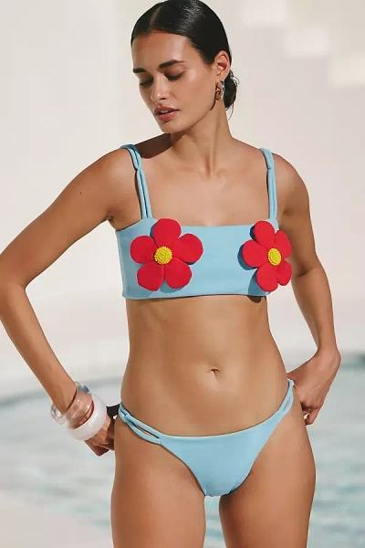 Nau Link-strap Bikini Bottoms In Blue