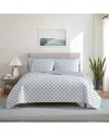 Nautica 136 Thread Count Coral Beach Reversible Quilt Set