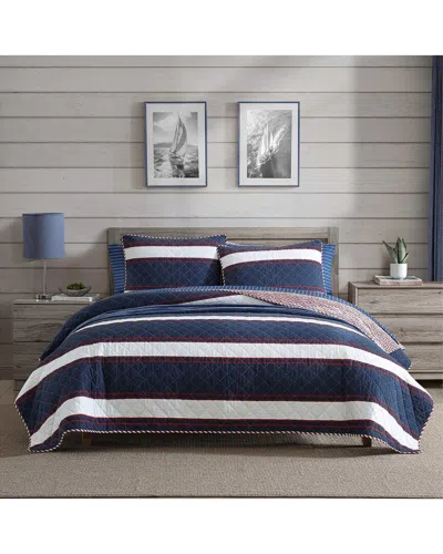 NAUTICA NAUTICA  WESLEY COTTON 2PC REVERSIBLE COTTON QUILT SET