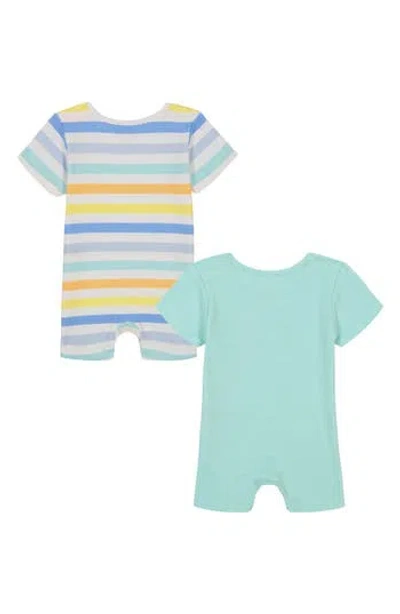 Nautica Babies'  2-pack Short Sleeve Romper In Multi