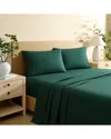 Nautica 200 Thread Count Bayview Solid Cotton Percale Sheet Set In Green