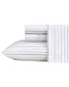 Nautica 200 Thread Count Beaux Stripe Cotton Percale Sheet Set