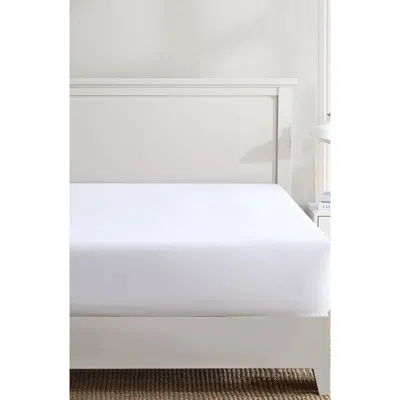 NAUTICA NAUTICA 200 THREAD COUNT SOLID COTTON PERCALE FITTED SHEET