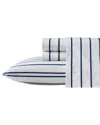 Nautica 200tc Brenton Stripe Cotton Percale Sheet Set
