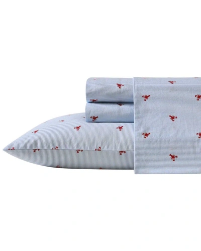 NAUTICA NAUTICA 200TC WASHED PERCALE COTTON PERCALE SHEET SET