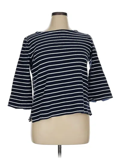 Pre-owned Nautica 3/4 Sleeve T-shirt In Blue