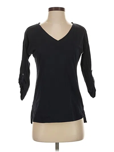 Pre-owned Nautica 3/4 Sleeve T-shirt In Black