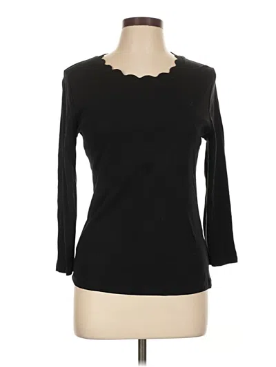 Pre-owned Nautica 3/4 Sleeve T-shirt In Black