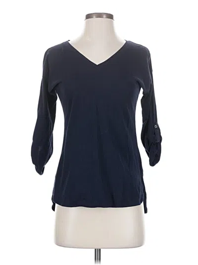 Pre-owned Nautica 3/4 Sleeve T-shirt In Blue