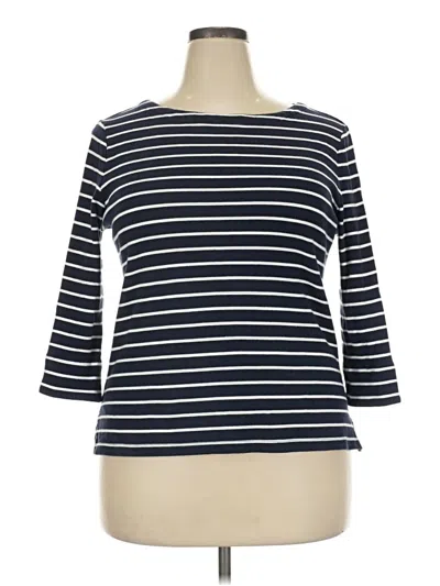 Pre-owned Nautica 3/4 Sleeve T-shirt In Blue