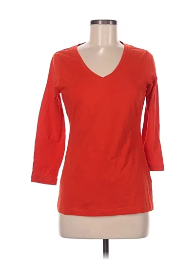 Pre-owned Nautica 3/4 Sleeve T-shirt In Red