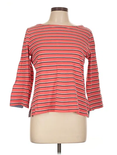 Pre-owned Nautica 3/4 Sleeve T-shirt In Red