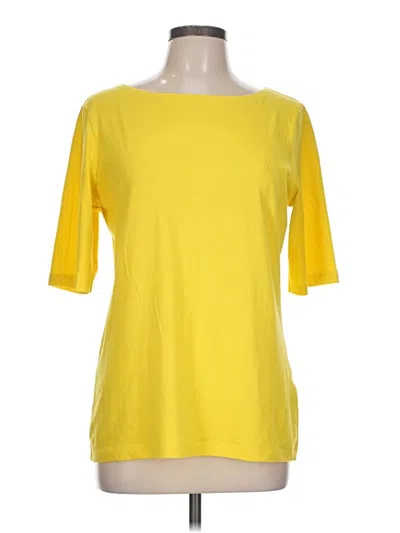 Pre-owned Nautica 3/4 Sleeve T-shirt In Yellow