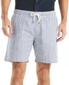 Nautica 7" Striped Textured Pull-on Short In Blue