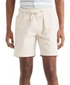 Nautica 7" Striped Textured Pull-on Short In White