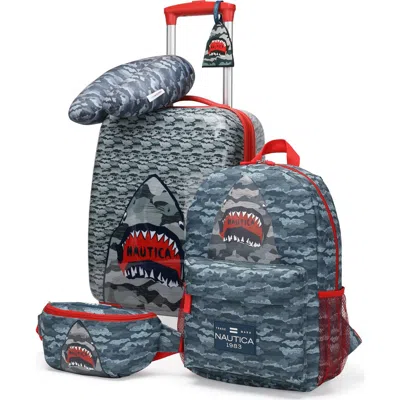 Nautica Airline Approved Carry On 5 Piece Luggage Set In Multi