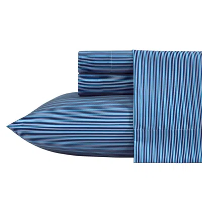 Nautica Alden Stripe Blue Full Sheet Set