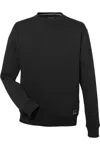 Nautica Anchor Fleece Crewneck Sweatshirt In Black