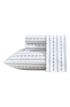 Nautica Anchor Lines 200 Thread Count Sheet Set In Dark Blue