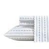Nautica Anchor Lines Blue Twin Xl Sheet Set In White