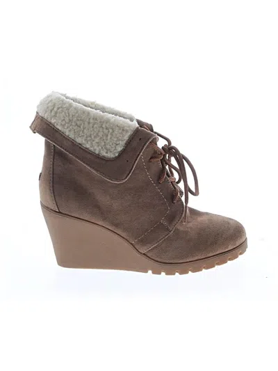 Pre-owned Nautica Ankle Boots In Brown
