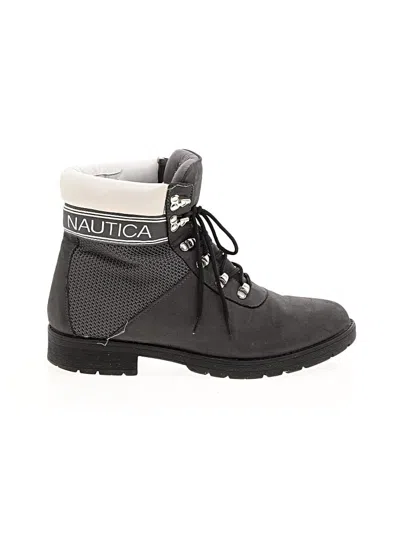 Pre-owned Nautica Ankle Boots In Gray