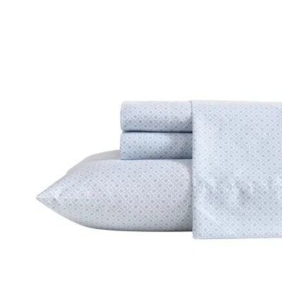 Nautica Annie Geo Blue Queen Sheet Set