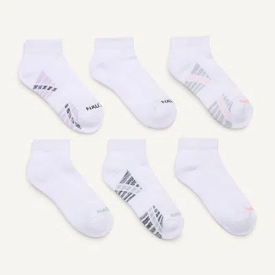Nautica Athletic Quarter Socks, 6-pack In White