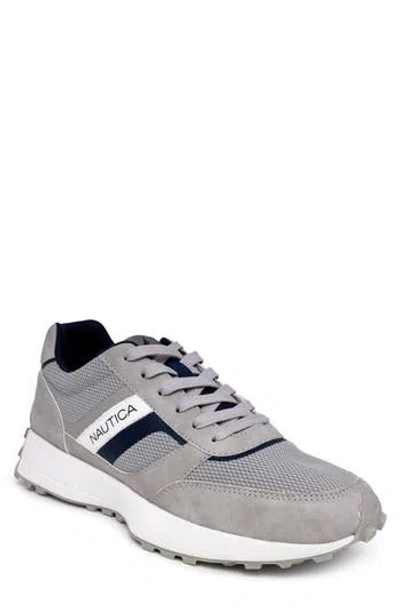 Nautica Athletic Sneaker In Grey/navy