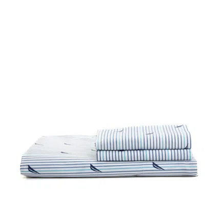 Nautica Audley Navy Twin Sheet Set In Blue