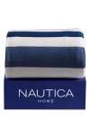 Nautica Awning Stripe Blanket In Blue