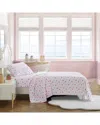 Nautica Axton Crab Lightweight Sheet Set In Pink