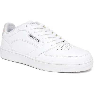 Nautica Bascule Womens Lace-up Manmade Skate Shoes In White