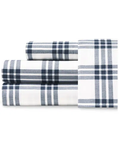 NAUTICA NAUTICA BASIC PLAID 3PC DUSTED INDIGO SHEET SET