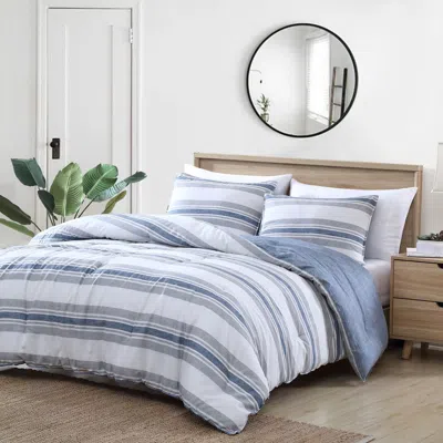 Nautica Bay Shore Navy Comforter-sham Set In Blue