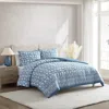 Nautica 180 Thread Count Bayport Floral Cotton Comforter Set In Blue
