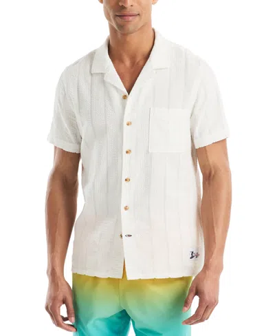 Nautica Beach Boys X  Men's Seersucker Camp Short-sleeve Shirt