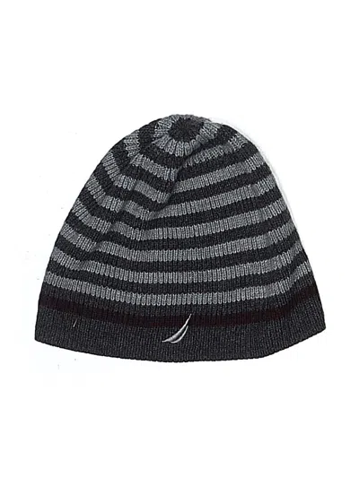Pre-owned Nautica Beanie Hat In Gray