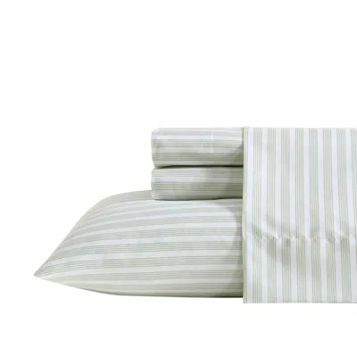 Nautica Beasley Stripe Green Twin Xl Sheet Set