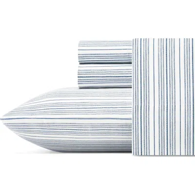 Nautica Beaux Striped Twin Sheet Set In Dark Blue