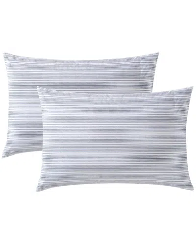 Nautica Beaux Stripe Percale Sham In Navy Seas