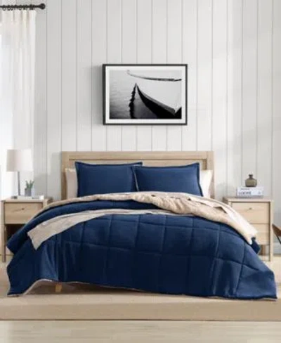 Nautica Beckett Reversible Comforter Sets In Navy