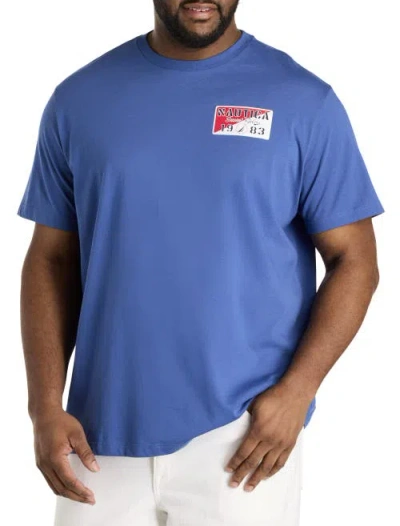 Nautica Big & Tall Beach Vibes Graphic Tee In Union Blue