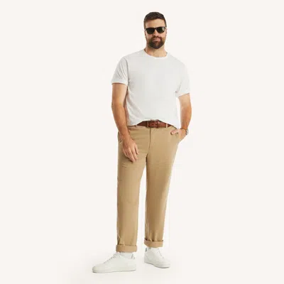 Nautica Big & Tall Classic Fit Deck Pant In Brown